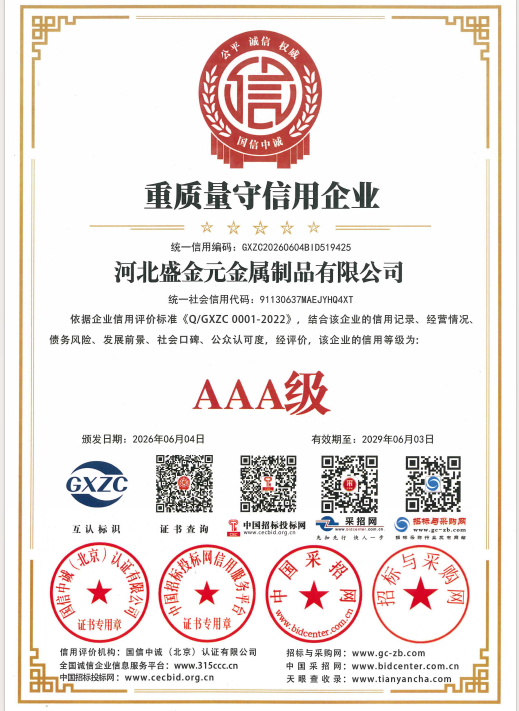 重质量守信用企业